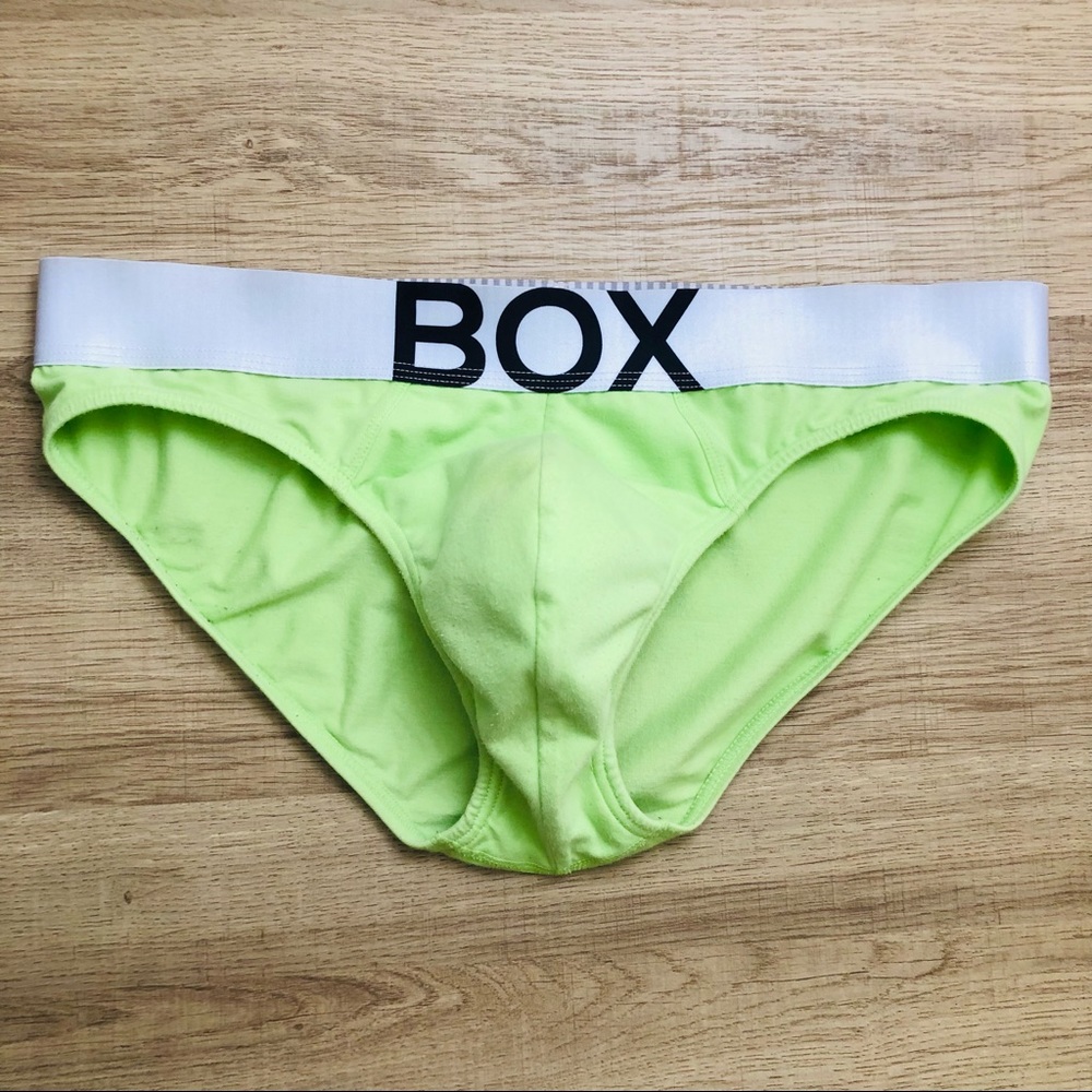 Box Menswear Brief Green Size Small Fits Medium